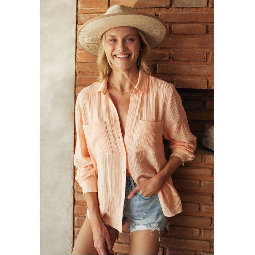 Z Supply Kaili Button Up Gauze Top